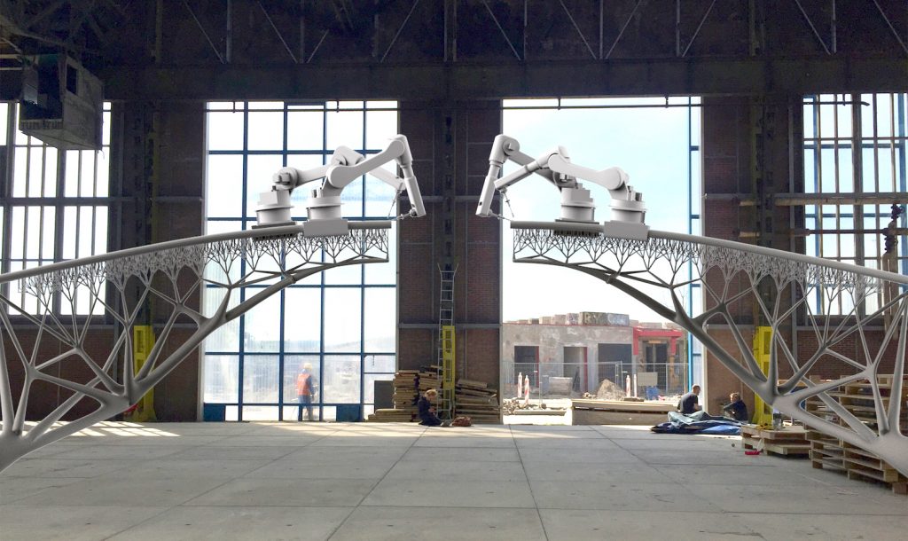 3D-printed steel bridge by Joris Laarman