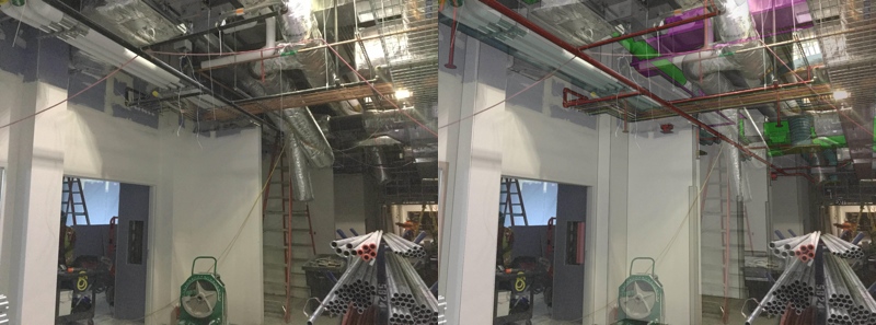 BIMtrace can be used to document and QC MEP installations