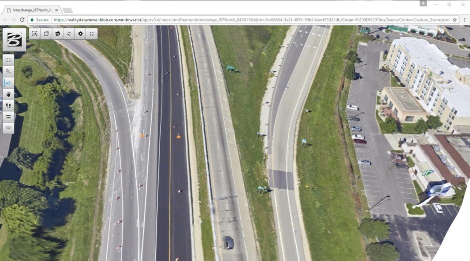 Share and consume engineering-ready reality data using the ContextCapture web application within ProjectWise ContextShare cloud service. Image courtesy of Bentley Systems 