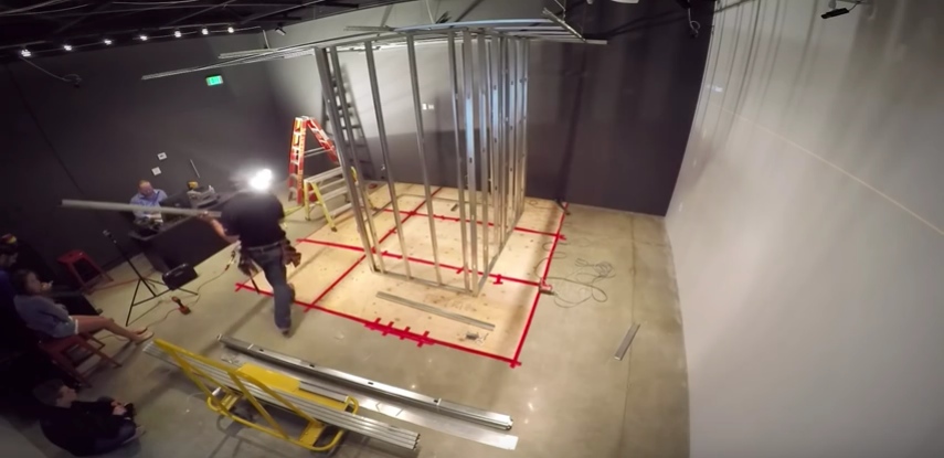 AR construction blueprint