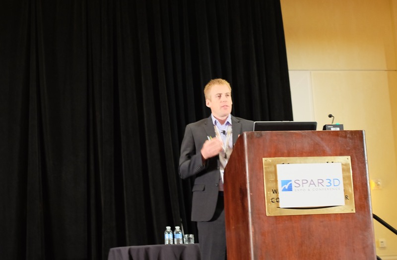 Paul Davies of Boeing presents at SPAR 3D 2016.